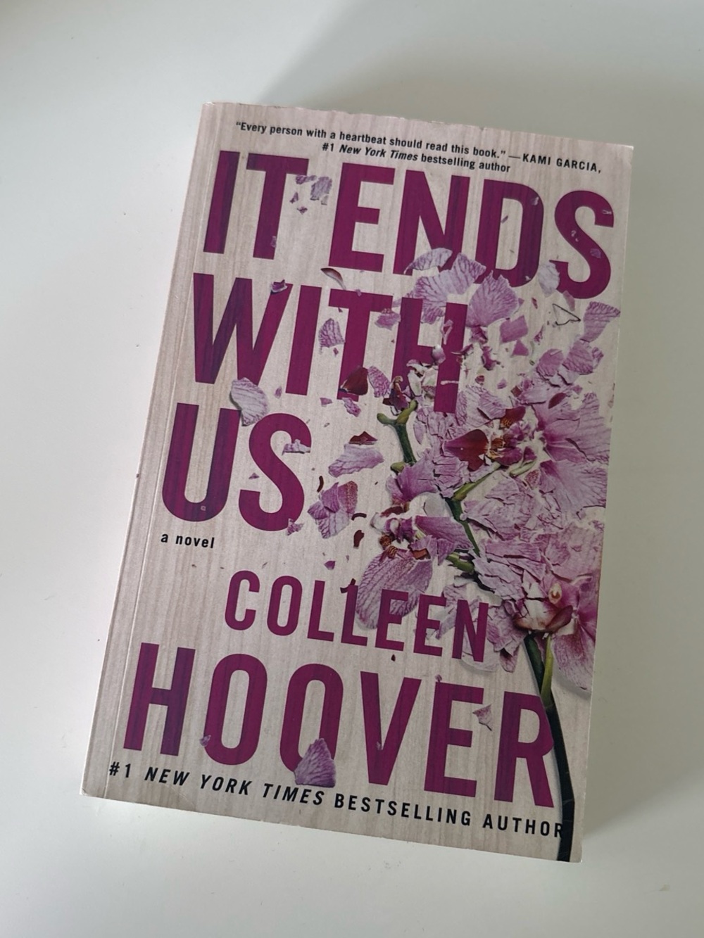 'It Ends With Us' Paperback - Pink Floral Cover